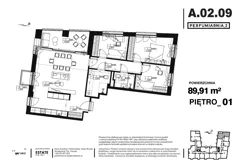 4 pokoje, apartament 89,91 m², piętro 1, oferta nr A.02.09, Perfumiarnia 2, Poznań, Św. Łazarz, Łazarz, ul. Śniadeckich 10