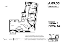 4 pokoje, apartament 120,58 m², piętro 4, oferta nr A.05.35, Perfumiarnia 2, Poznań, Św. Łazarz, Łazarz, ul. Śniadeckich 10