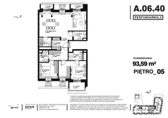 3 pokoje, apartament 93,59 m², piętro 5, oferta nr A.06.40, Perfumiarnia 2, Poznań, Św. Łazarz, Łazarz, ul. Śniadeckich 10