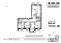 4 pokoje, apartament 94,40 m², piętro 5, oferta nr B.06.36, Perfumiarnia 2, Poznań, Św. Łazarz, Łazarz, ul. Śniadeckich 10