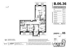 4 pokoje, apartament 94,40 m², piętro 5, oferta nr B.06.36, Perfumiarnia 2, Poznań, Św. Łazarz, Łazarz, ul. Śniadeckich 10