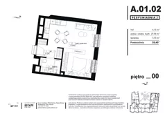 1 pokój, apartament 35,15 m², parter, oferta nr A.01.02, Perfumiarnia 2, Poznań, Św. Łazarz, Łazarz, ul. Śniadeckich 10