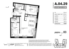3 pokoje, apartament 72,27 m², piętro 3, oferta nr A.04.29, Perfumiarnia 2, Poznań, Św. Łazarz, Łazarz, ul. Śniadeckich 10
