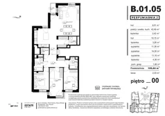 4 pokoje, apartament 109,12 m², parter, oferta nr B.01.05, Perfumiarnia 2, Poznań, Św. Łazarz, Łazarz, ul. Śniadeckich 10