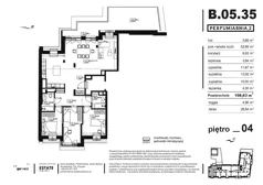 4 pokoje, apartament 107,43 m², piętro 4, oferta nr B.05.35, Perfumiarnia 2, Poznań, Św. Łazarz, Łazarz, ul. Śniadeckich 10