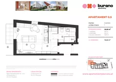 1 pokój, mieszkanie 32,30 m², parter, oferta nr M.0.5, Apartamenty Burano, Wrocław, Klecina, Krzyki, Buraczana 13