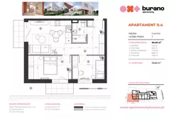 3 pokoje, mieszkanie 50,40 m², parter, oferta nr M.0.4, Apartamenty Burano, Wrocław, Klecina, Krzyki, Buraczana 13