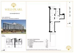 3 pokoje, mieszkanie 65,13 m², parter, oferta nr 4, Wild Pearl, Kołobrzeg, ul. Jedności Narodowej 12D i 12 E