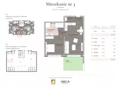 2 pokoje, apartament 58,10 m², parter, oferta nr 3, Arca Residence, Szklarska Poręba, ul. Waryńskiego 8 C/D