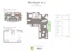 3 pokoje, apartament 80,20 m², piętro 1, oferta nr 5, Arca Residence, Szklarska Poręba, ul. Waryńskiego 8 C/D