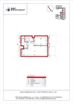 2 pokoje, mieszkanie 45,57 m², parter, oferta nr M 03, Łużycka 71, Kraków, Podgórze Duchackie, ul. Łużycka 71