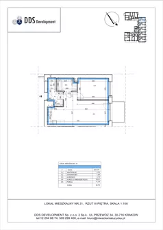 2 pokoje, mieszkanie 45,76 m², piętro 3, oferta nr M 31, Łużycka 71, Kraków, Podgórze Duchackie, ul. Łużycka 71