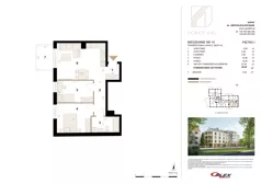 3 pokoje, apartament 58,60 m², piętro 1, oferta nr M10, Sopot 645, Sopot, Świemirowo, ul. Aleja Niepodległości 645B