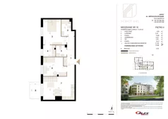 3 pokoje, apartament 71,34 m², piętro 2, oferta nr M18, Sopot 645, Sopot, Świemirowo, ul. Aleja Niepodległości 645B