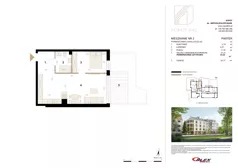 2 pokoje, apartament 52,23 m², parter, oferta nr M2, Sopot 645, Sopot, Świemirowo, ul. Aleja Niepodległości 645B