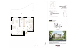 3 pokoje, apartament 59,87 m², piętro 1, oferta nr M5, Sopot 645, Sopot, Świemirowo, ul. Aleja Niepodległości 645B