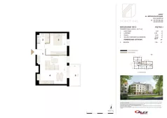 2 pokoje, apartament 44,77 m², piętro 1, oferta nr M8, Sopot 645, Sopot, Świemirowo, ul. Aleja Niepodległości 645B
