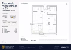 2 pokoje, apartament 48,94 m², piętro 4, oferta nr A.33, Tymienieckiego 17, Łódź, Widzew, ul. Tymienieckiego 17