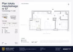 2 pokoje, apartament 45,80 m², piętro 3, oferta nr B.57, Tymienieckiego 17, Łódź, Widzew, ul. Tymienieckiego 17