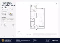 2 pokoje, apartament 53,59 m², piętro 3, oferta nr A.18, Tymienieckiego 17, Łódź, Widzew, ul. Tymienieckiego 17
