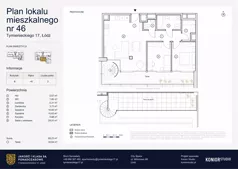 3 pokoje, apartament 69,23 m², piętro 6, oferta nr A.46, Tymienieckiego 17, Łódź, Widzew, ul. Tymienieckiego 17