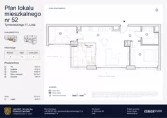 3 pokoje, apartament 53,73 m², piętro 2, oferta nr B.52, Tymienieckiego 17, Łódź, Widzew, ul. Tymienieckiego 17