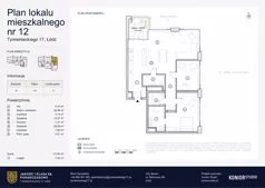 3 pokoje, apartament 111,95 m², piętro 2, oferta nr A.12+13, Tymienieckiego 17, Łódź, Widzew, ul. Tymienieckiego 17