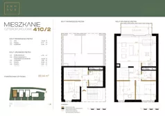 4 pokoje, apartament 89,49 m², piętro 1, oferta nr 41C/2, Emaus 41, Kraków, Zwierzyniec, ul. Emaus 41
