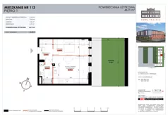 2 pokoje, mieszkanie 46,91 m², piętro 1, oferta nr 113, Nowa Tkalnia, Łódź, Widzew, ul. Milionowa/Kilińskiego