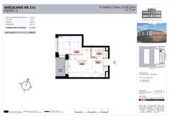 2 pokoje, mieszkanie 31,71 m², piętro 2, oferta nr 216, Nowa Tkalnia, Łódź, Widzew, ul. Milionowa/Kilińskiego