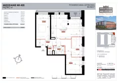 4 pokoje, mieszkanie 84,46 m², piętro 4, oferta nr 420, Nowa Tkalnia, Łódź, Widzew, ul. Milionowa/Kilińskiego