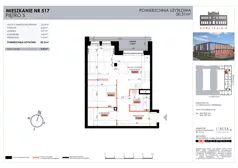 2 pokoje, mieszkanie 50,31 m², piętro 5, oferta nr 517, Nowa Tkalnia, Łódź, Widzew, ul. Milionowa/Kilińskiego