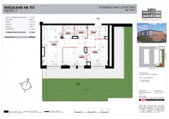 3 pokoje, mieszkanie 54,18 m², piętro 7, oferta nr 701, Nowa Tkalnia, Łódź, Widzew, ul. Milionowa/Kilińskiego