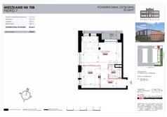 2 pokoje, mieszkanie 50,66 m², piętro 7, oferta nr 708, Nowa Tkalnia, Łódź, Widzew, ul. Milionowa/Kilińskiego