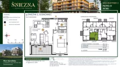 2 pokoje, mieszkanie 44,00 m², piętro 3, oferta nr B24, Śnieżna - Osiedle nad Przemszą, Sosnowiec, Pogoń, ul. Śnieżna 2