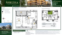 2 pokoje, mieszkanie 47,00 m², piętro 6, oferta nr B49, Śnieżna - Osiedle nad Przemszą, Sosnowiec, Pogoń, ul. Śnieżna 2