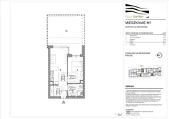 2 pokoje, mieszkanie 42,37 m², parter, oferta nr M1, Royal Garden, Rzeszów, Miłocin, ul. Technologiczna
