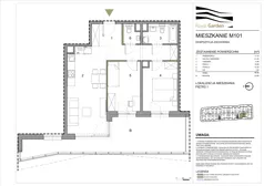 3 pokoje, mieszkanie 59,36 m², piętro 1, oferta nr M101, Royal Garden, Rzeszów, Miłocin, ul. Technologiczna