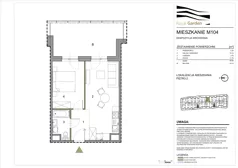 2 pokoje, mieszkanie 39,06 m², piętro 2, oferta nr M104, Royal Garden, Rzeszów, Miłocin, ul. Technologiczna