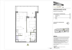 2 pokoje, mieszkanie 42,76 m², piętro 2, oferta nr M105, Royal Garden, Rzeszów, Miłocin, ul. Technologiczna
