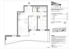 3 pokoje, mieszkanie 59,25 m², piętro 2, oferta nr M111, Royal Garden, Rzeszów, Miłocin, ul. Technologiczna