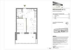 2 pokoje, mieszkanie 39,16 m², piętro 3, oferta nr M113, Royal Garden, Rzeszów, Miłocin, ul. Technologiczna