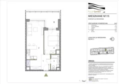 2 pokoje, mieszkanie 42,76 m², piętro 3, oferta nr M115, Royal Garden, Rzeszów, Miłocin, ul. Technologiczna