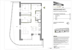 3 pokoje, mieszkanie 53,53 m², piętro 1, oferta nr M13, Royal Garden, Rzeszów, Miłocin, ul. Technologiczna