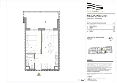 2 pokoje, mieszkanie 39,06 m², piętro 5, oferta nr M134, Royal Garden, Rzeszów, Miłocin, ul. Technologiczna