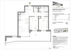3 pokoje, mieszkanie 59,25 m², piętro 5, oferta nr M141, Royal Garden, Rzeszów, Miłocin, ul. Technologiczna