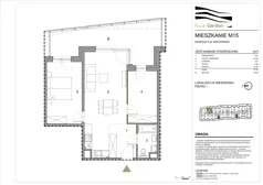 3 pokoje, mieszkanie 57,83 m², piętro 1, oferta nr M15, Royal Garden, Rzeszów, Miłocin, ul. Technologiczna