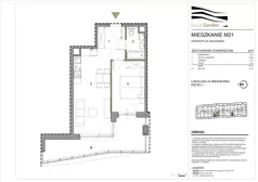 2 pokoje, mieszkanie 40,72 m², piętro 1, oferta nr M21, Royal Garden, Rzeszów, Miłocin, ul. Technologiczna