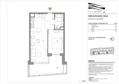 2 pokoje, mieszkanie 43,28 m², piętro 2, oferta nr M24, Royal Garden, Rzeszów, Miłocin, ul. Technologiczna