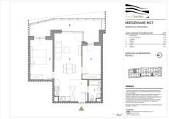 3 pokoje, mieszkanie 57,85 m², piętro 2, oferta nr M27, Royal Garden, Rzeszów, Miłocin, ul. Technologiczna